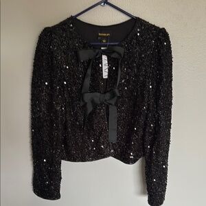 Sugarlips Glittering Black Sequin Jacket